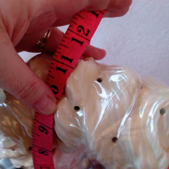 RARE Vintage Ceramic Christmas Wreath With Sleeping Mouse - Picture 5 of 7